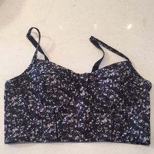 Size 8 lululemon sequin print bralette